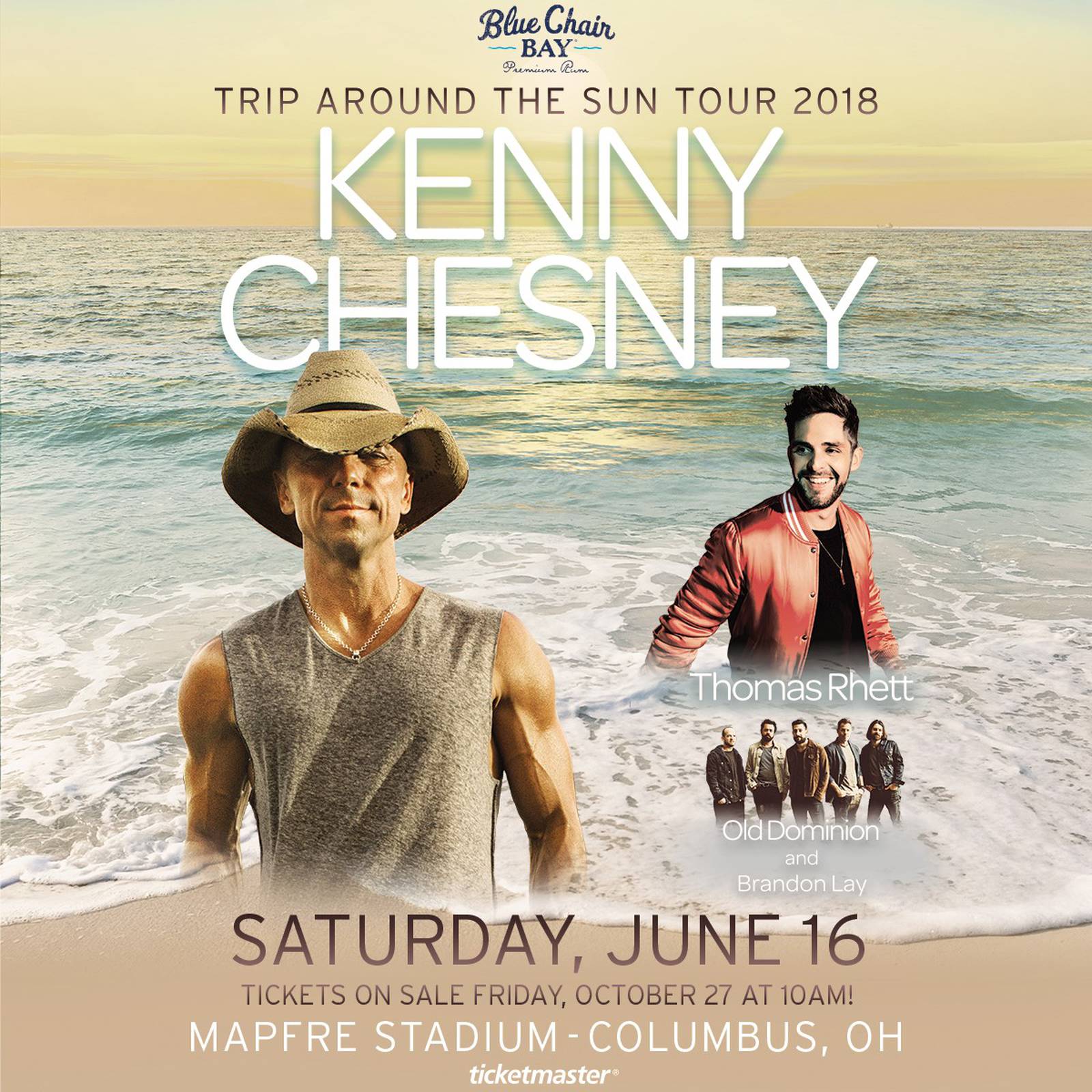 Kenny Chesney is coming to Columbus K99.1FM