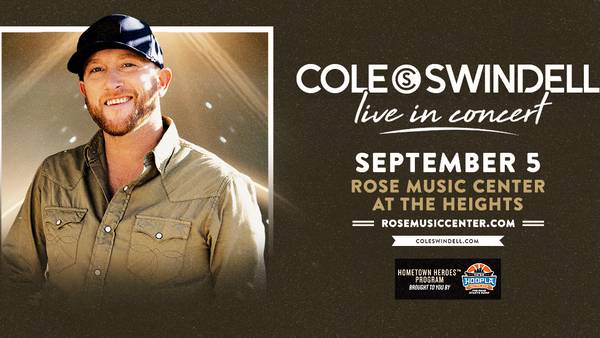 Win tickets to see Cole Swindell at The Rose Music Center