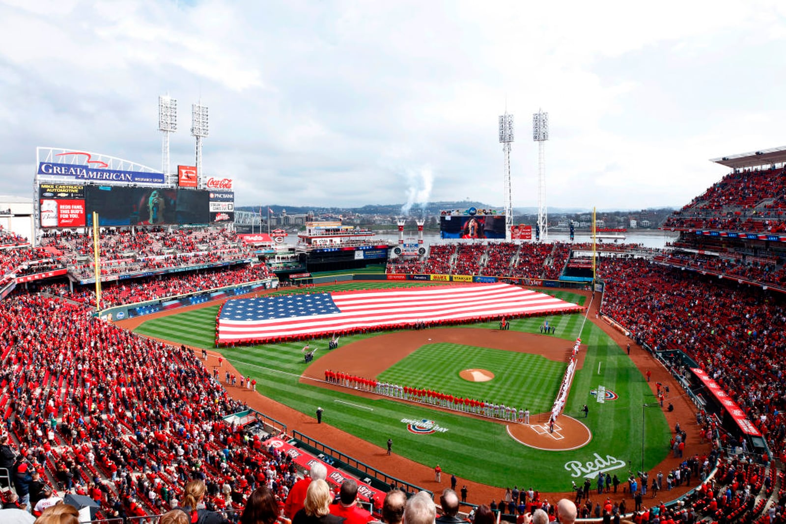 Reds Opening Day in full swing, full day of festivities planned for