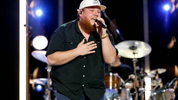 VIDEO: Luke Combs gets emotional talking about missing the birth of his second son